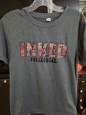 Inked Mama Graphic Tee - Dark Gray